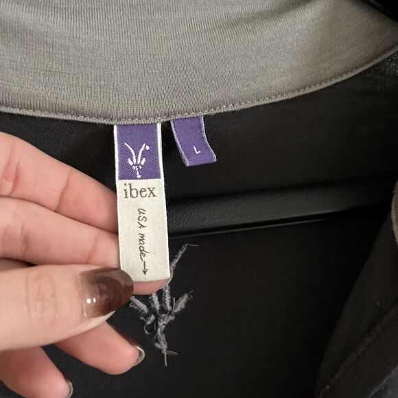 Ibex USA Made Men’s Woolies 250 100% Merino Wool 1/4 Zip Jacket, Gray- Large - Picture 3 of 8